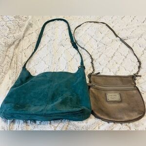 3/$30 Bundle purses. Great Suede and leather bag